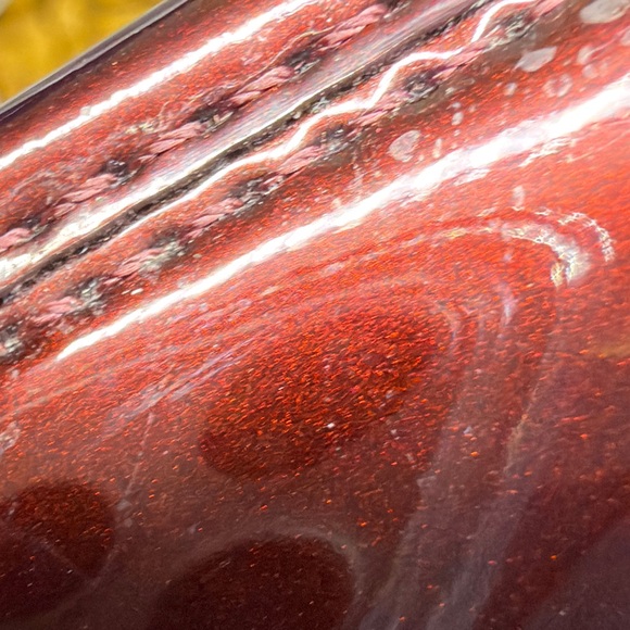 Anne Klein flex patent leather loafers. Burgundy. - Picture 6 of 6